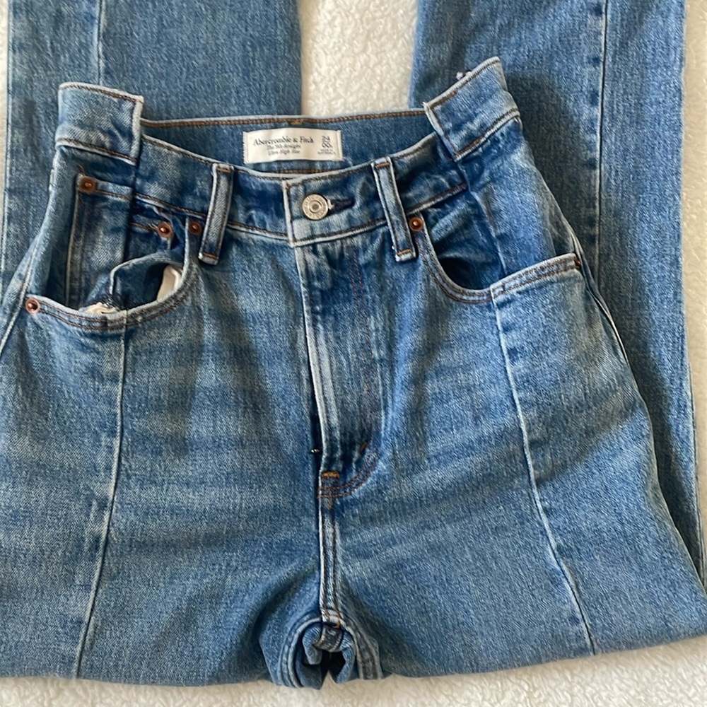 Abercrombie & Fitch Light Blue Straight Leg Jeans